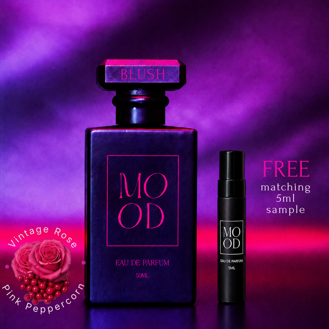 BLUSH 50ml Eau De Parfum - A Vintage Rose Scent (includes FREE 5ml sample)