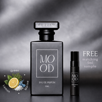 CURRENT 50ml Eau De Parfum - An Aromatic Aquatic Scent (includes FREE 5ml sample)