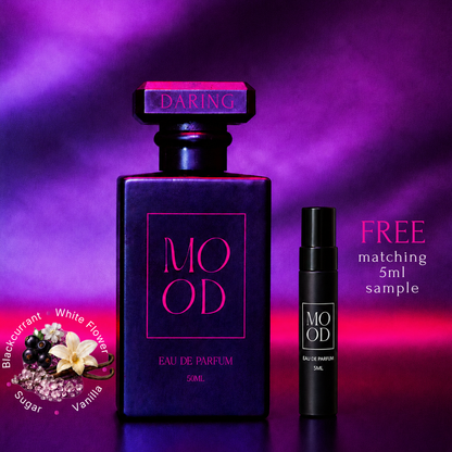 DARING 50ml Eau De Parfum - An Amber Floral Scent (includes FREE 5ml sample)