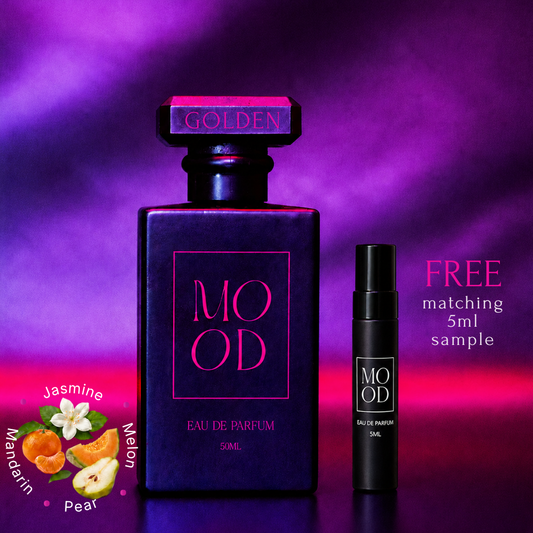 GOLDEN 50ml Eau De Parfum - A Fruity Floral Scent (includes FREE 5ml sample)