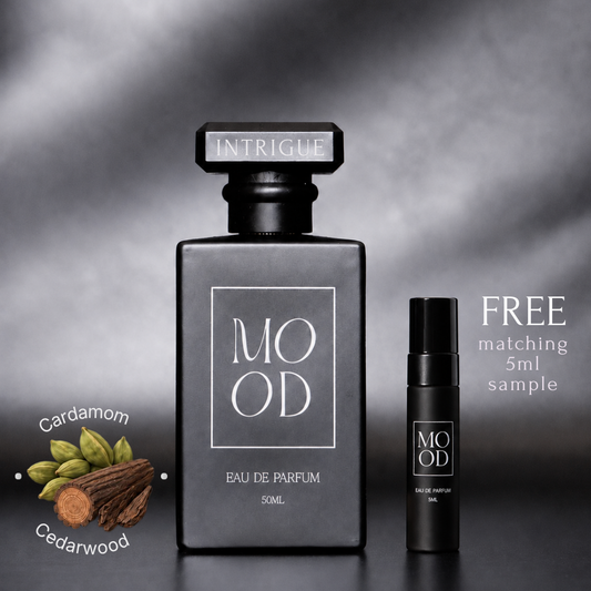 INTRIGUE 50ml Eau De Parfum  - A Woody Aromatic Scent (includes FREE 5ml sample)