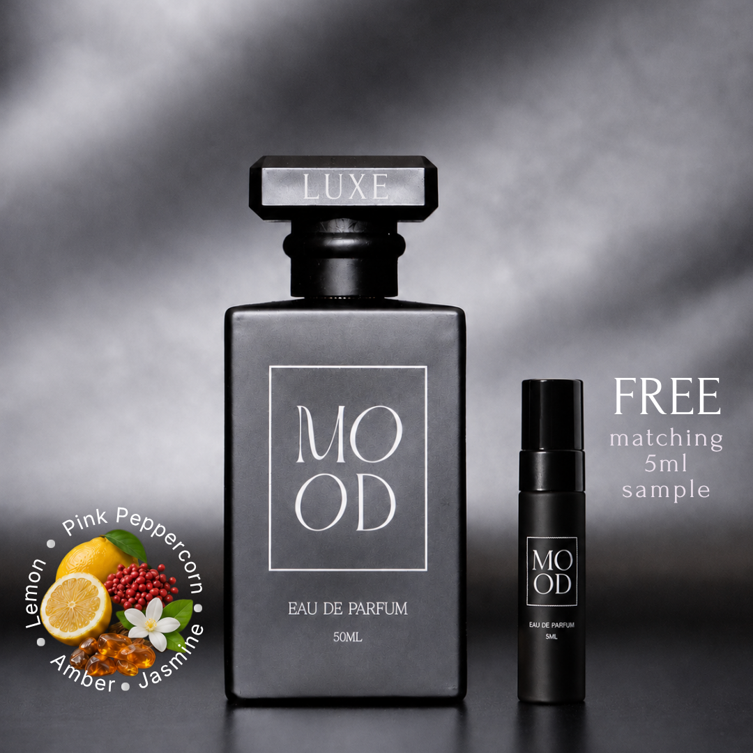 LUXE 50ml Eau De Parfum -  A Woody, Floral Scent (includes FREE 5ml sample)