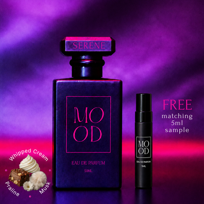SERENE 50ml Eau De Parfum - A Gourmand Scent (includes FREE 5ml sample)