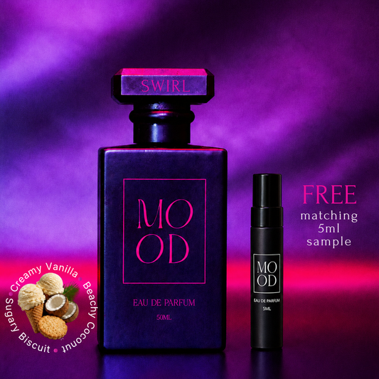 SWIRL 50ml Eau De Parfum  - A Vanilla Gourmand Scent (includes FREE 5ml sample)